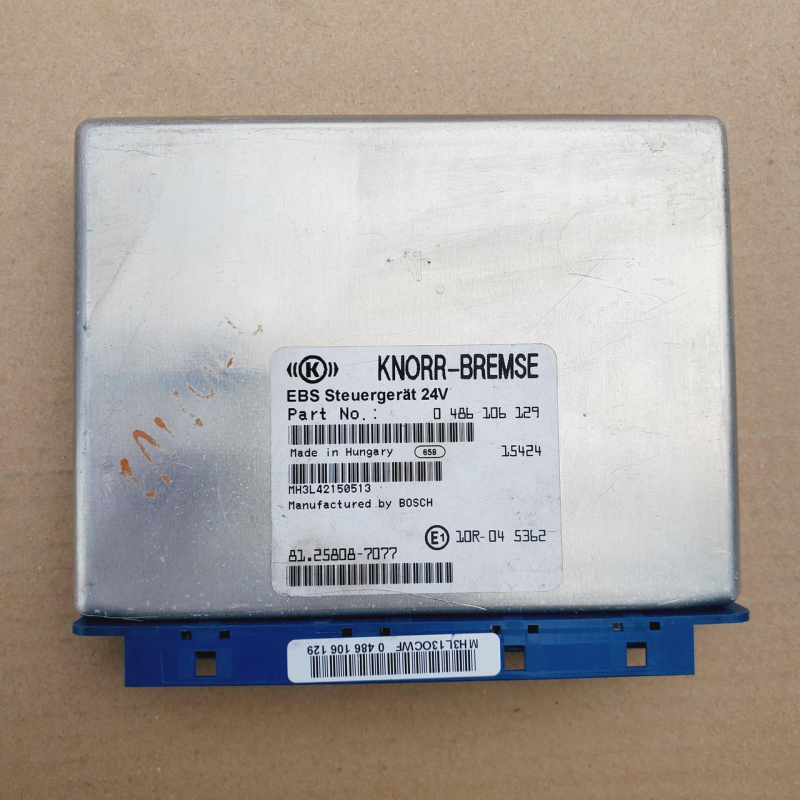 Блок EBS MAN 81 25808 7077 Knorr-Bremse 0486106129 Блок EBS MAN 81 25808 7077 Knorr-Bremse 0486106129
